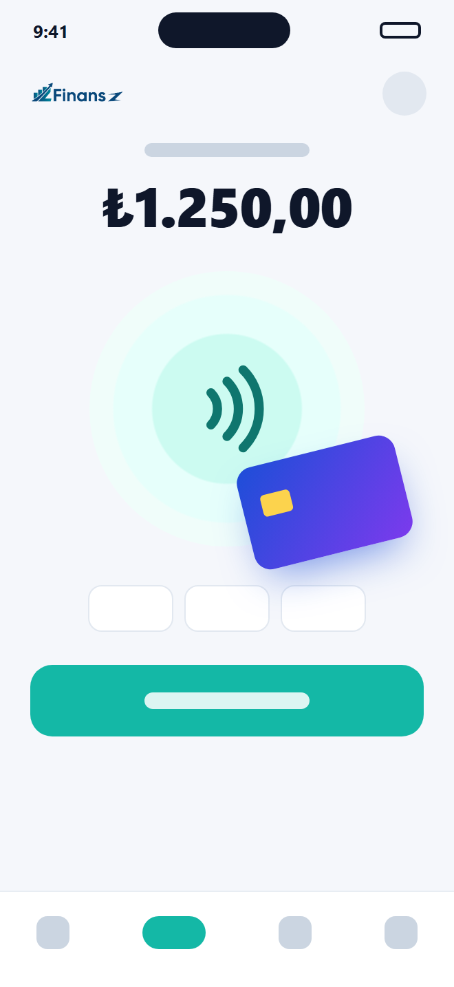 FinansZ SoftPOS ödeme ekranı